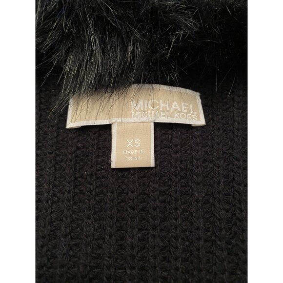 Michael Michael Kors Faux Fur Vest Designer Open Front Size XS EUC !! Beauty - Picture 4 of 9